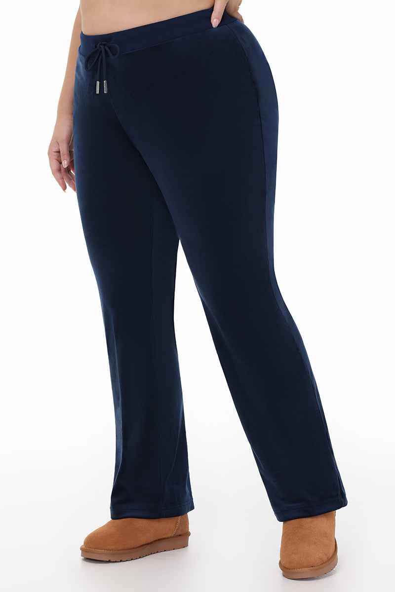 Plus-Size OG Big Bling Velour Track Pants - Juicy Couture