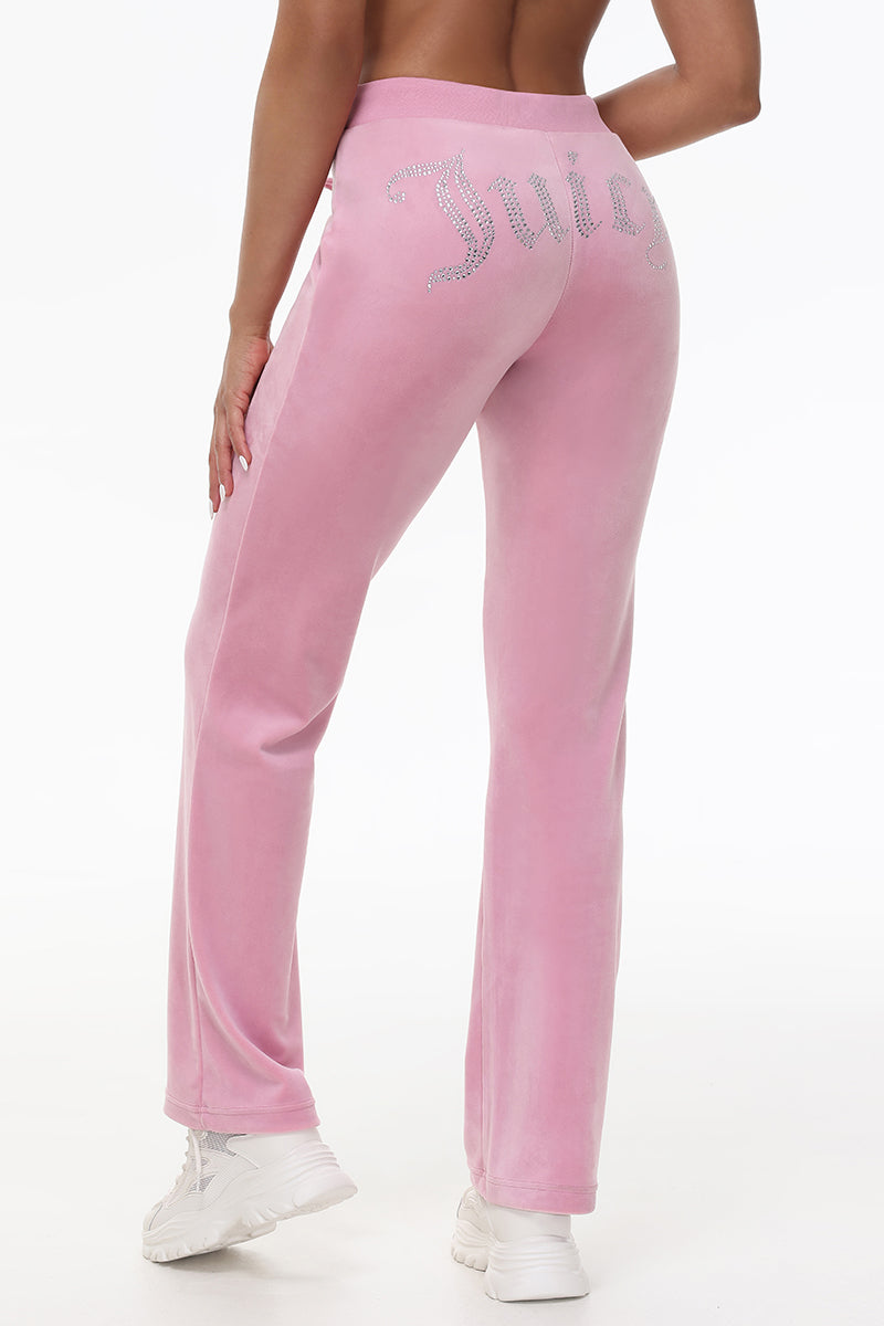 OG Big Bling Velour Track Pants Juicy Couture