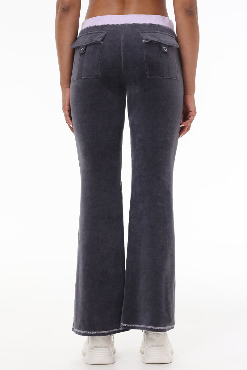 Juicy couture grey velour pants on sale