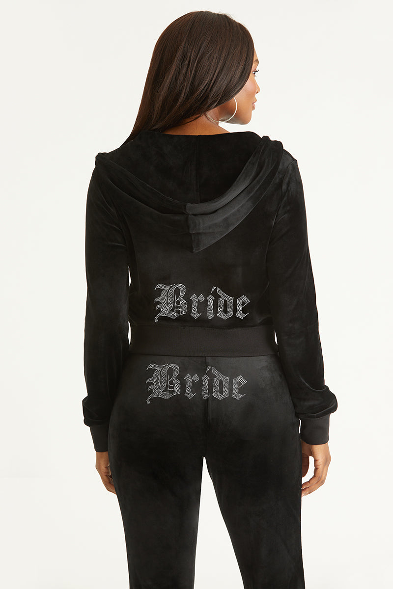 Bride Big Bling Velour Hoodie Juicy Couture