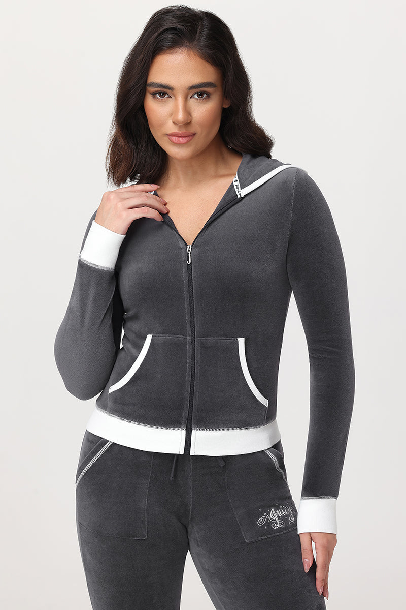 Sweetheart Cotton Velour Hoodie - Juicy Couture