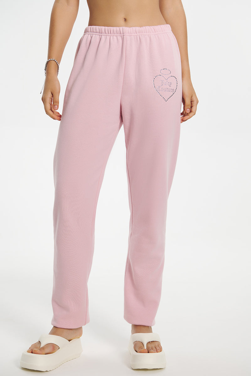 Juicy Couture Velour Cropped Top & Jogger Pajama Set, Magenta