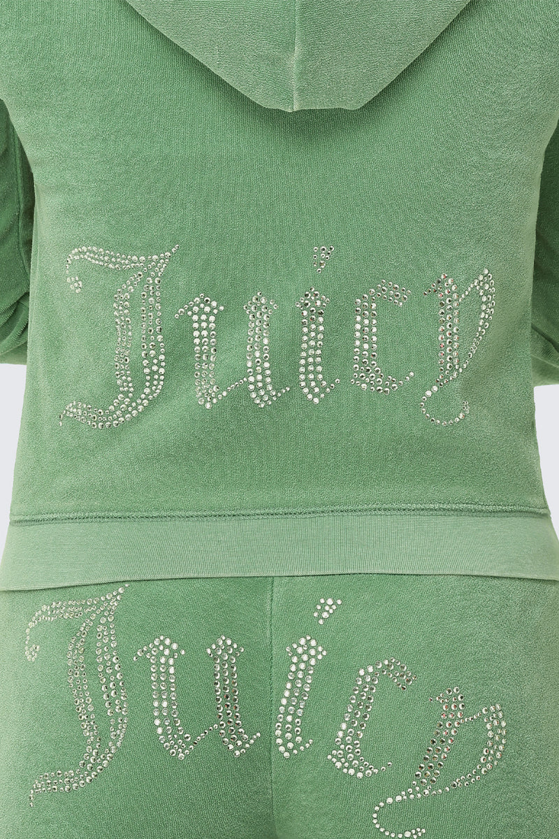 Big Bling Towel Terry Zip Hoodie - Juicy Couture