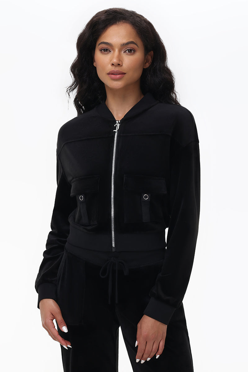 Big Bling Cargo Bomber Jacket - Juicy Couture