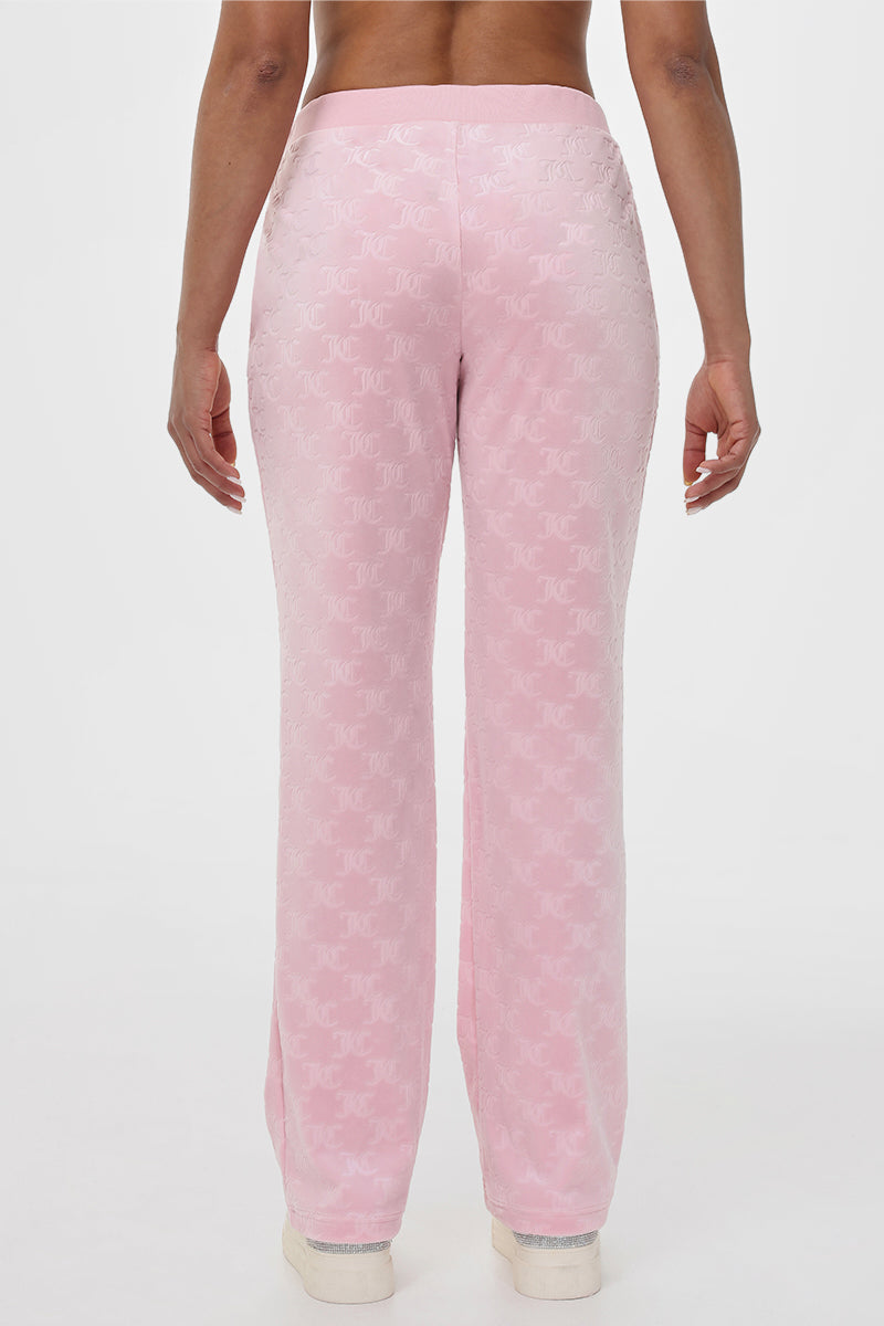 【2plan】Spell velour track string pants Juicy Couture Spellout Black Velour Track Pants Drawstring