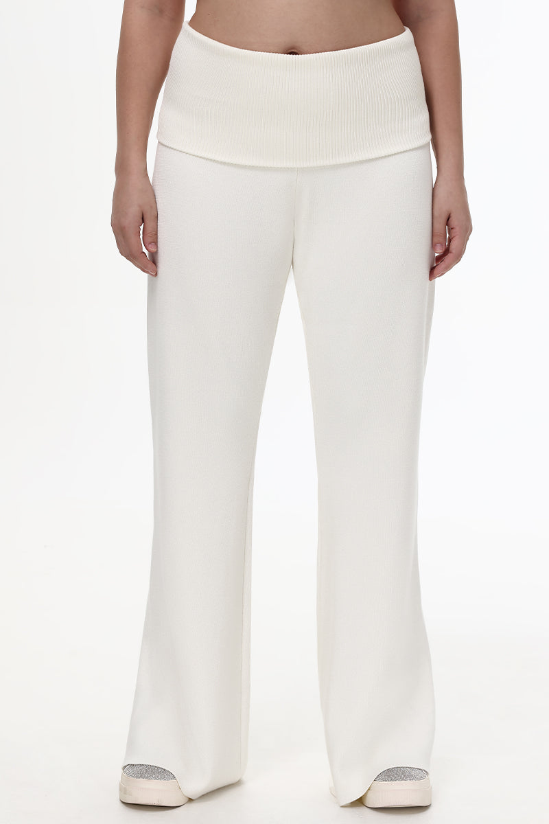 ふわ Plus-Size Low Rise Knit Flare Pants - Juicy Couture