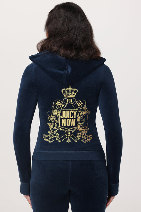 Juicy for All Heritage Cotton Velour Hoodie