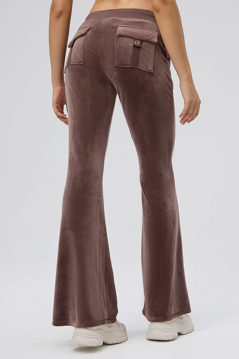 JUICY☆ 30 Big Bling Snap Pocket Velour Pants - Juicy Couture
