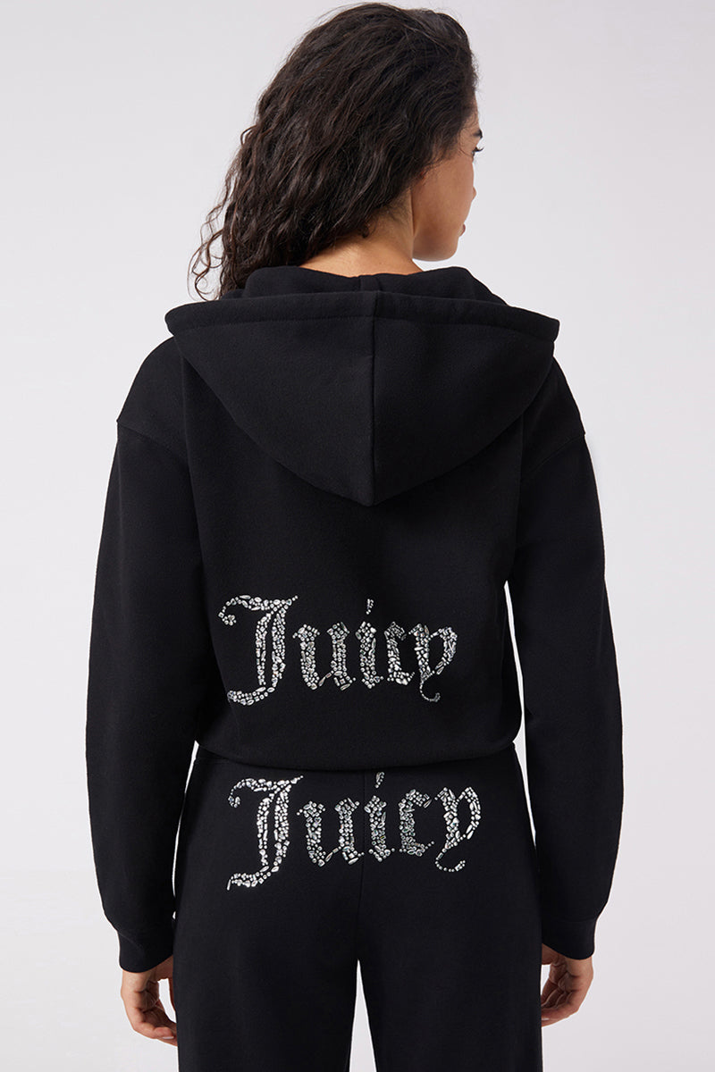 Juicy x Angel Reese Cropped Fleece Hoodie - Juicy Couture