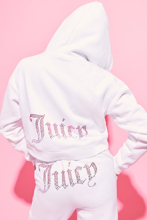 30th Birthday Ombre Fleece Cropped Hoodie - Juicy Couture