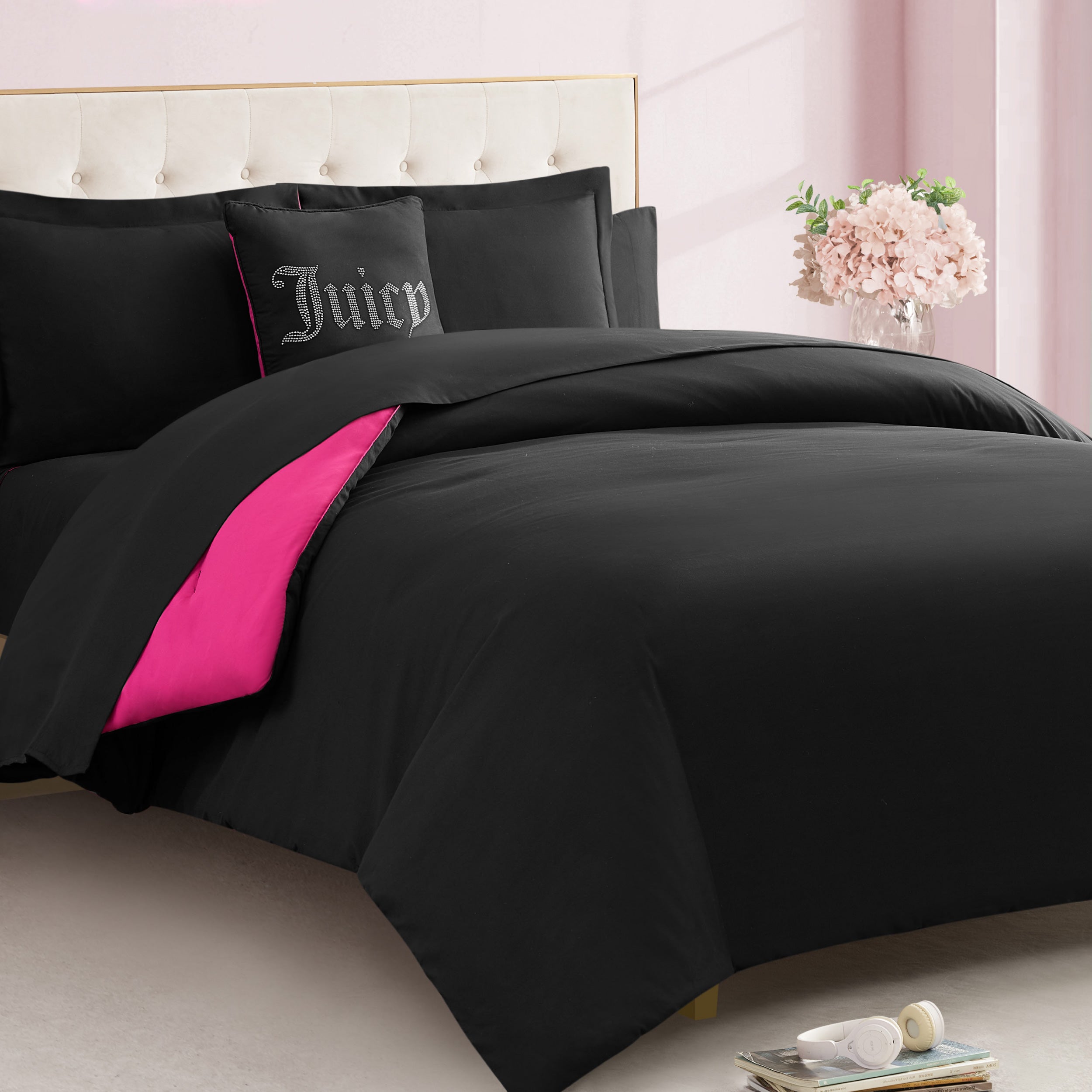 Alexis Solid Bed in a Bag Bedding Set - Juicy Couture