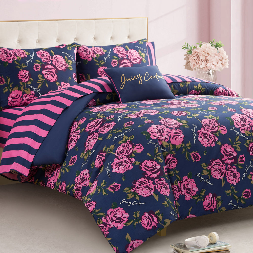 Rose Logo Bed in a Bag Bedding Set Juicy Couture