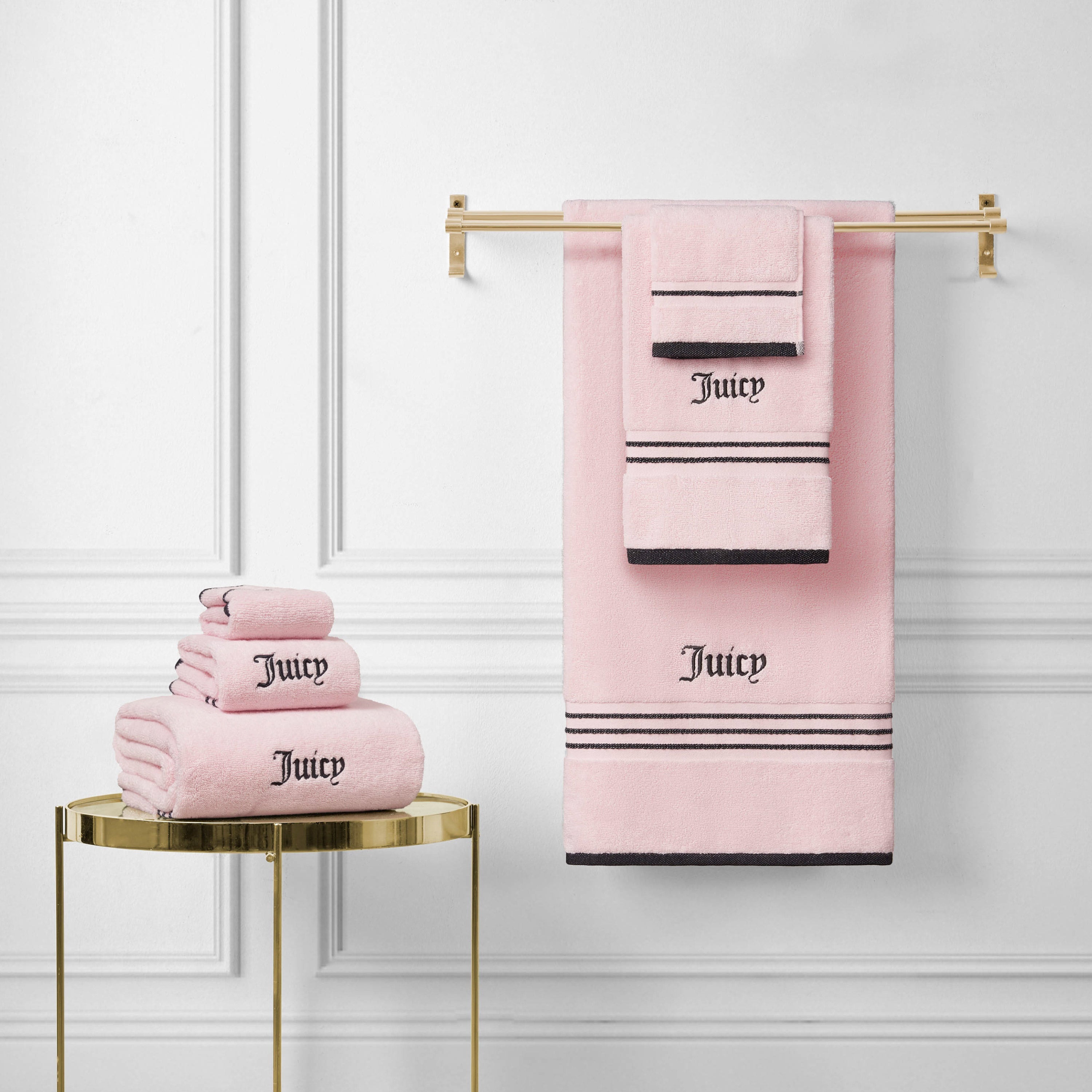 Neon Border Bath Towel Set - Juicy Couture