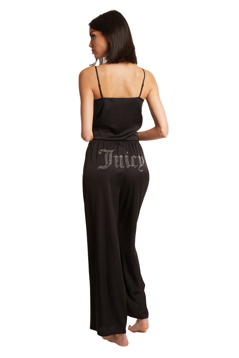 Satin Cami PJ Set in Black - Juicy Couture