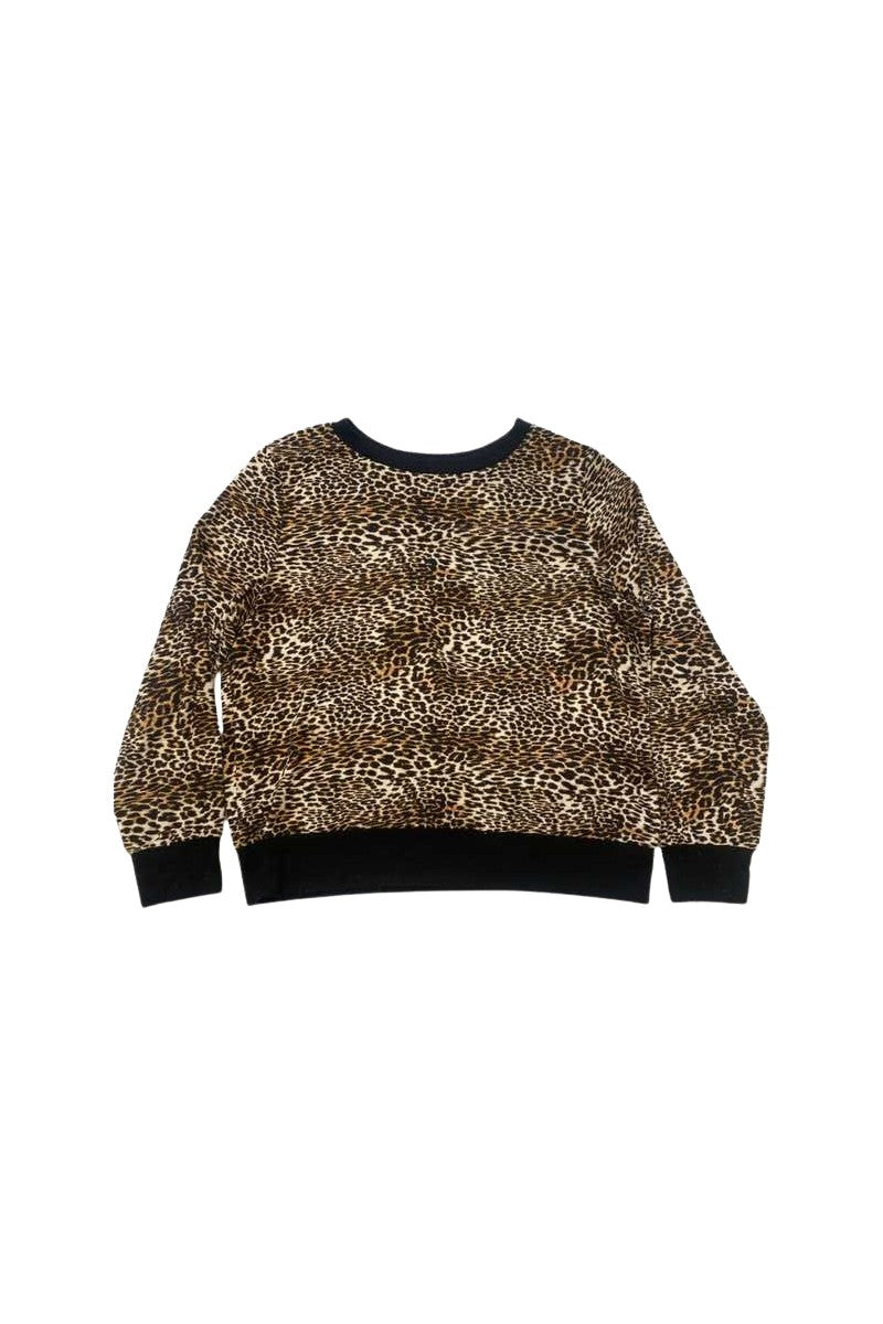 Crewneck Leopard Pajama Top—REJUICED