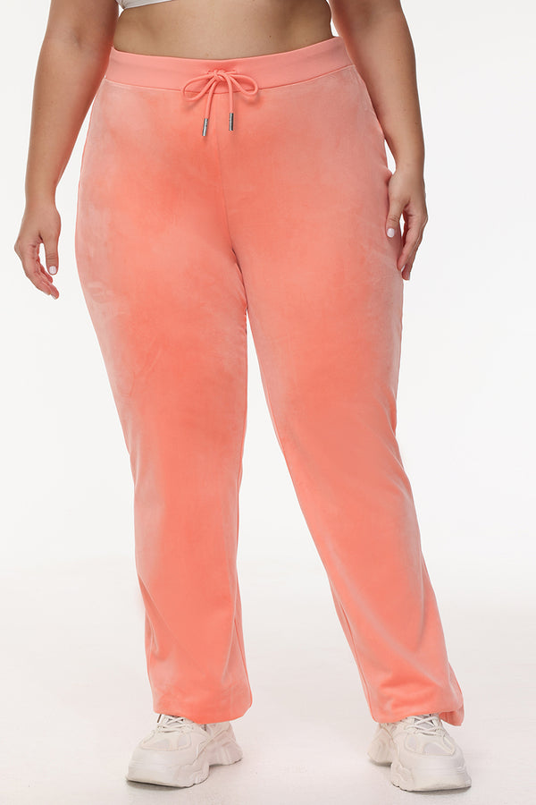 Plus-Size OG Big Bling Velour Track Pants - Juicy Couture