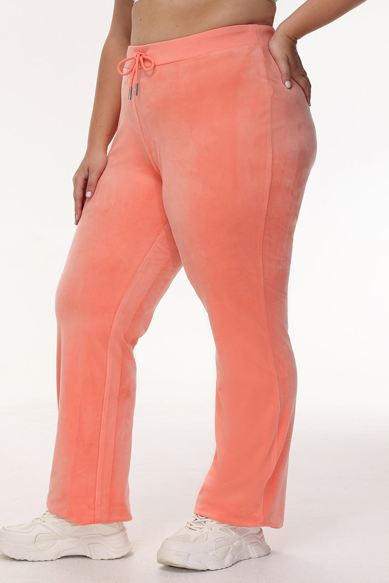 Plus-Size OG Big Bling Velour Track Pants - Juicy Couture