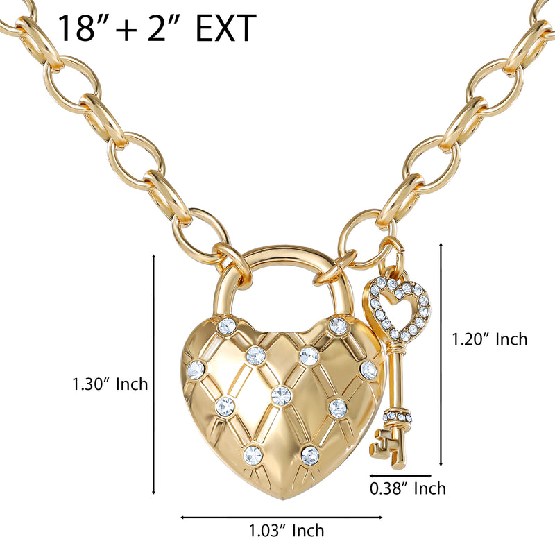 Pearl Station Heart Pendant Necklace - Goldtone - Juicy Couture