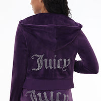 OG Big Bling Velour Hoodie - Juicy Couture