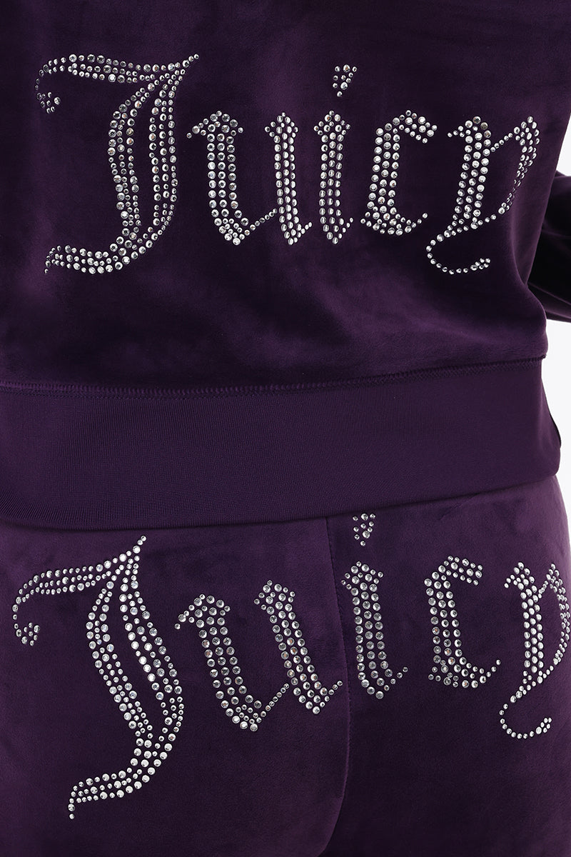 OG Big Bling Velour Hoodie - Juicy Couture