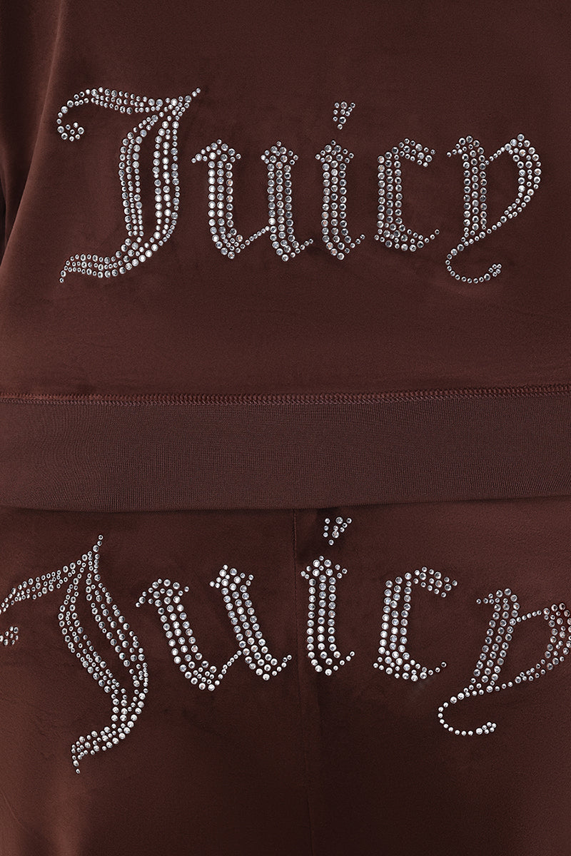 Plus-Size OG Big Bling Velour Hoodie - Juicy Couture