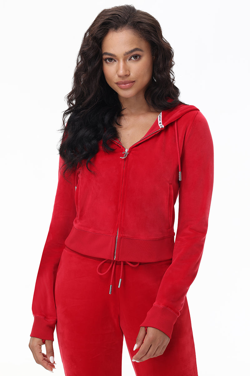 OG Big Bling Velour Hoodie - Juicy Couture