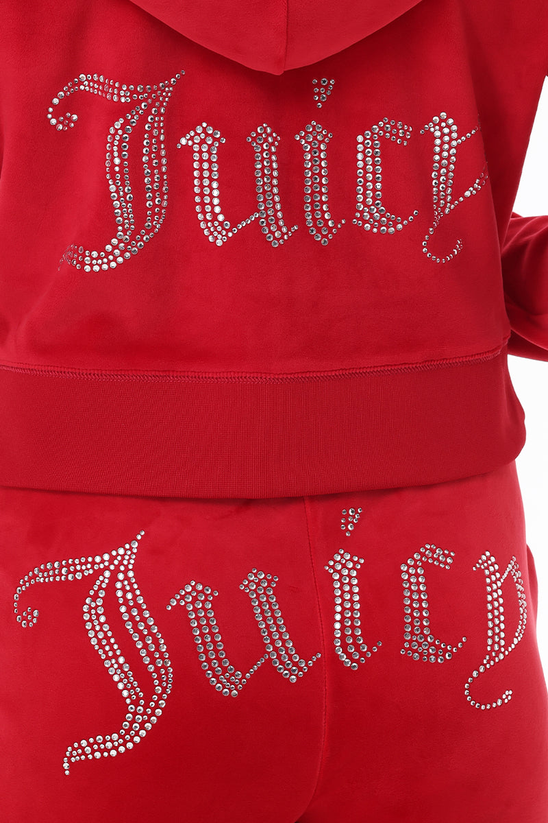 OG Big Bling Velour Hoodie - Juicy Couture