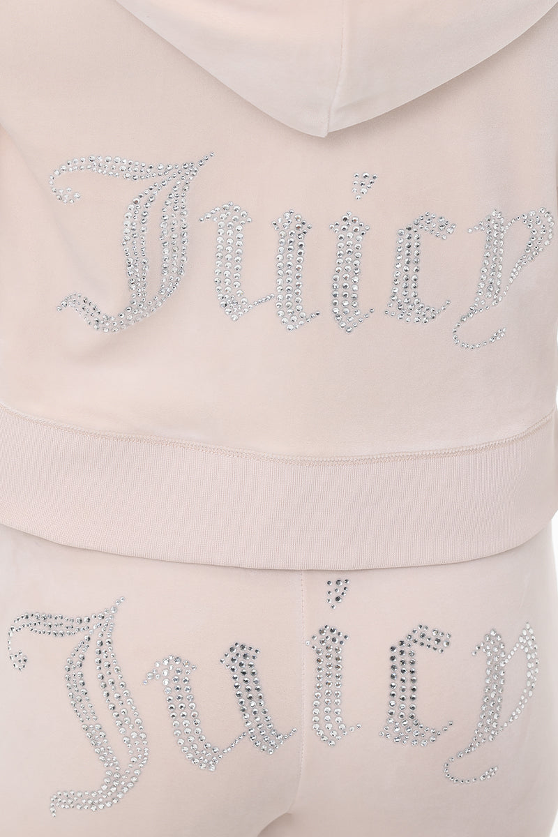 OG Big Bling Velour Hoodie - Juicy Couture