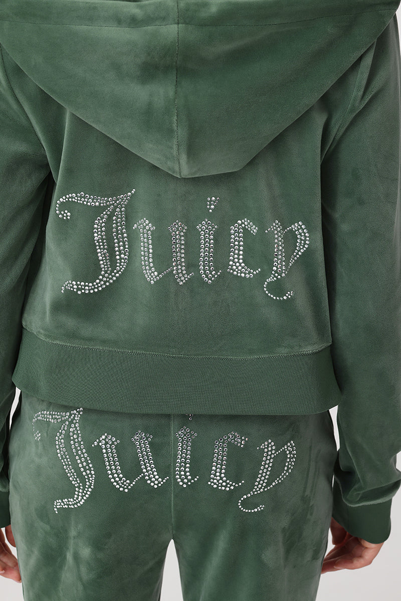 OG Big Bling Velour Hoodie - Juicy Couture