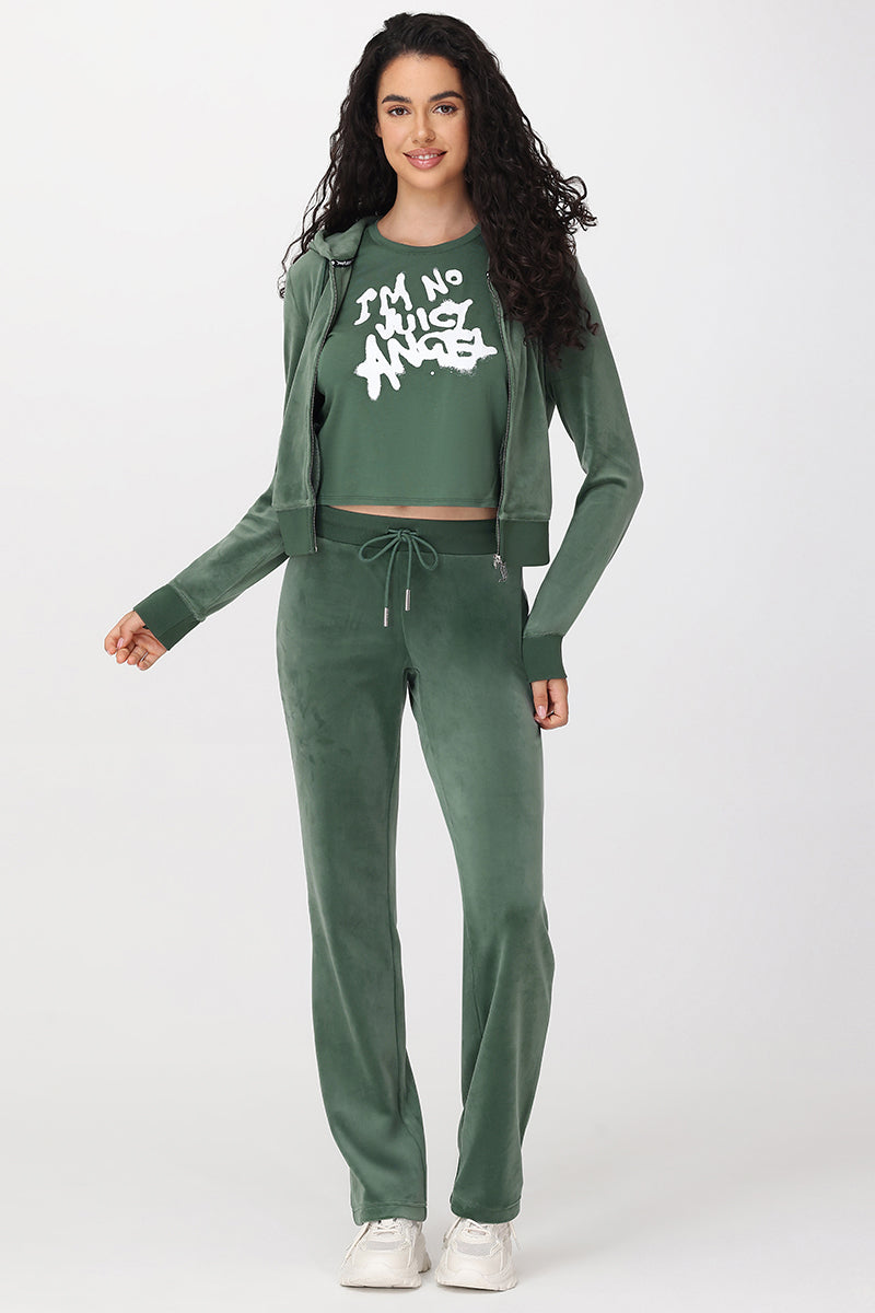 OG Big Bling Velour Hoodie - Juicy Couture