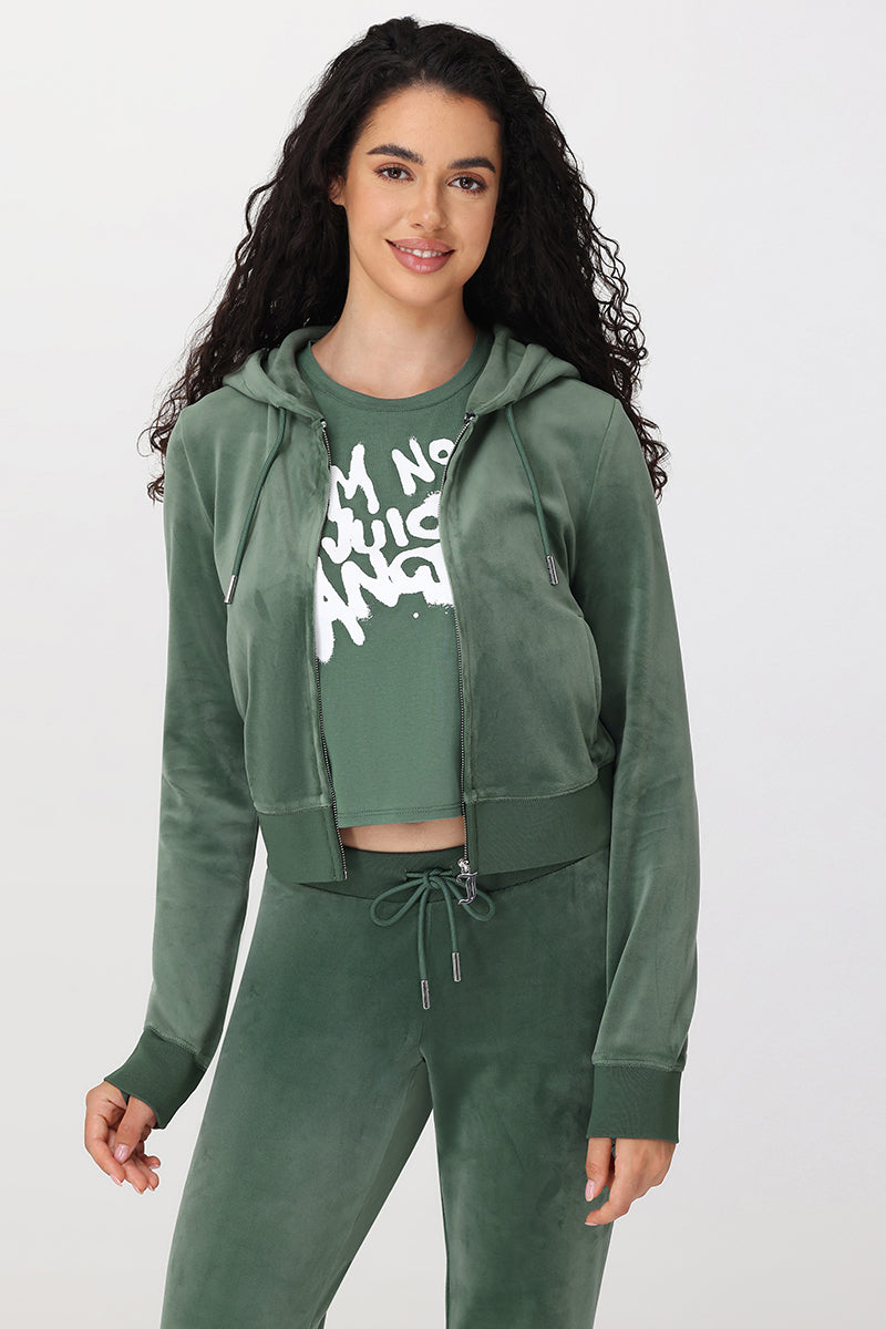 OG Big Bling Velour Hoodie - Juicy Couture