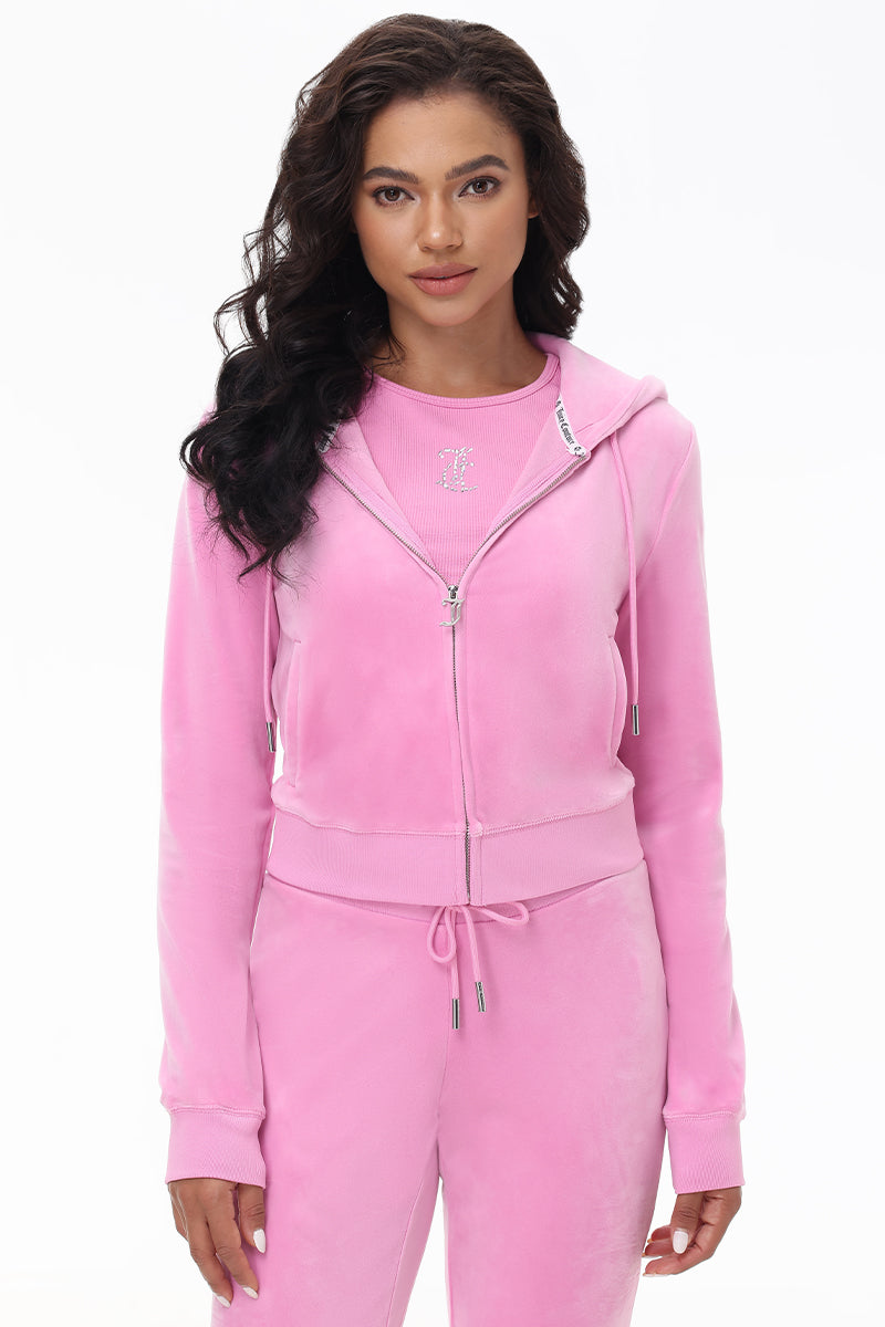 OG Big Bling Velour Hoodie - Juicy Couture