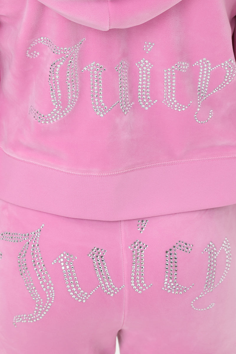 OG Big Bling Velour Hoodie - Juicy Couture