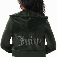 OG Big Bling Velour Hoodie - Juicy Couture