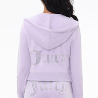 OG Big Bling Velour Hoodie - Juicy Couture