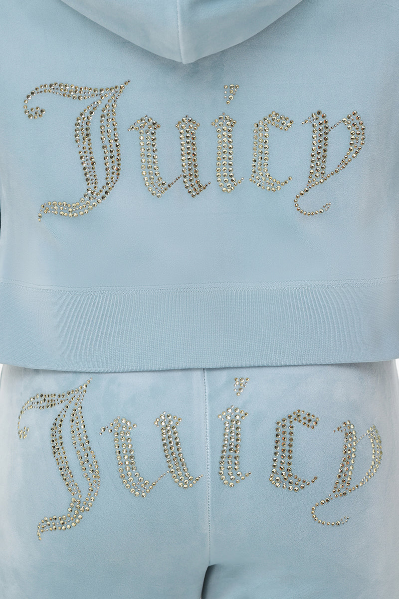 OG Big Bling Velour Hoodie - Juicy Couture