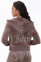 OG Big Bling Velour Hoodie - Juicy Couture