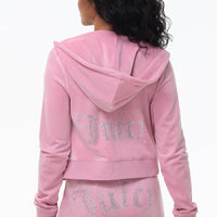 OG Big Bling Velour Hoodie - Juicy Couture