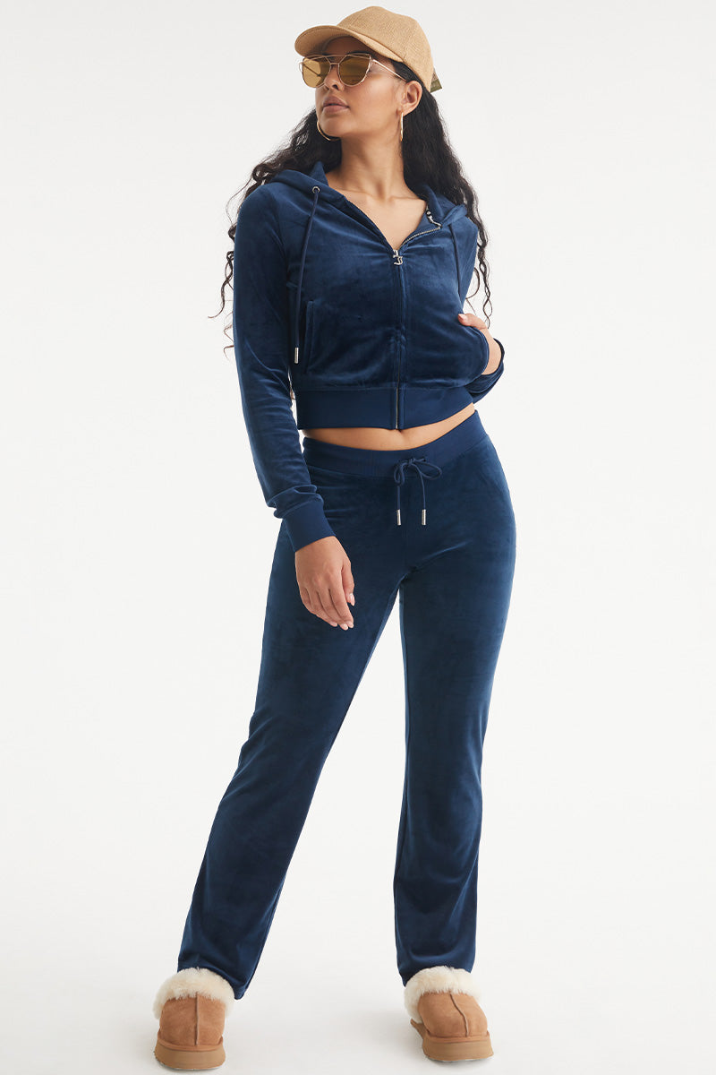 Pisces Big Bling Velour Hoodie