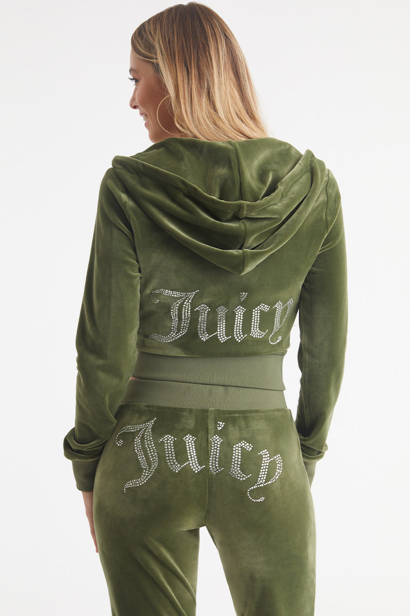 OG Big Bling Velour Hoodie - Juicy Couture