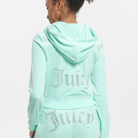 OG Big Bling Velour Hoodie - Juicy Couture