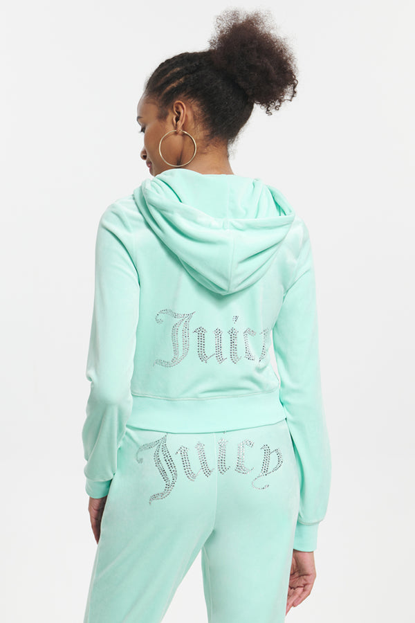 OG Big Bling Velour Hoodie - Juicy Couture