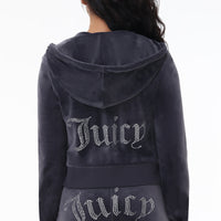 OG Big Bling Velour Hoodie - Juicy Couture