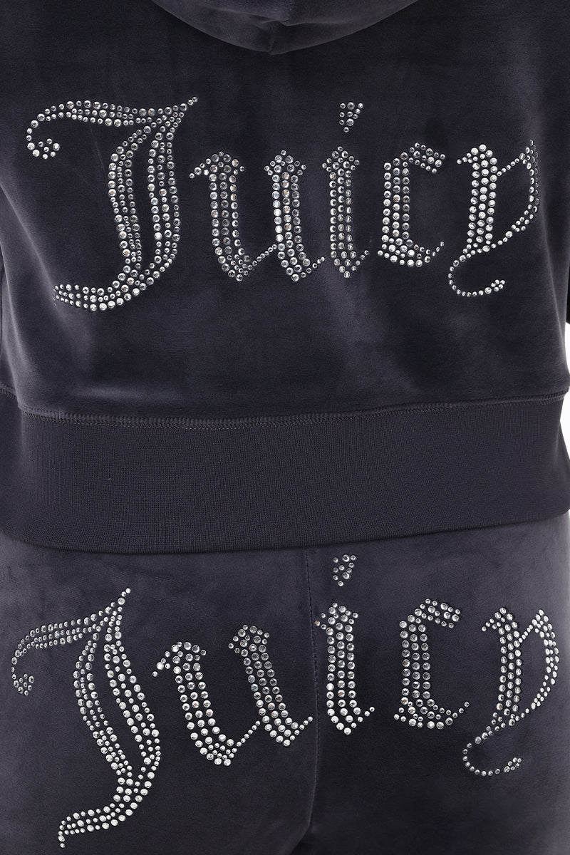 OG Big Bling Velour Hoodie - Juicy Couture