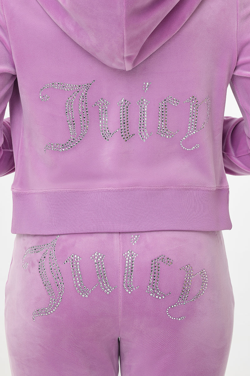 OG Big Bling Velour Hoodie - Juicy Couture