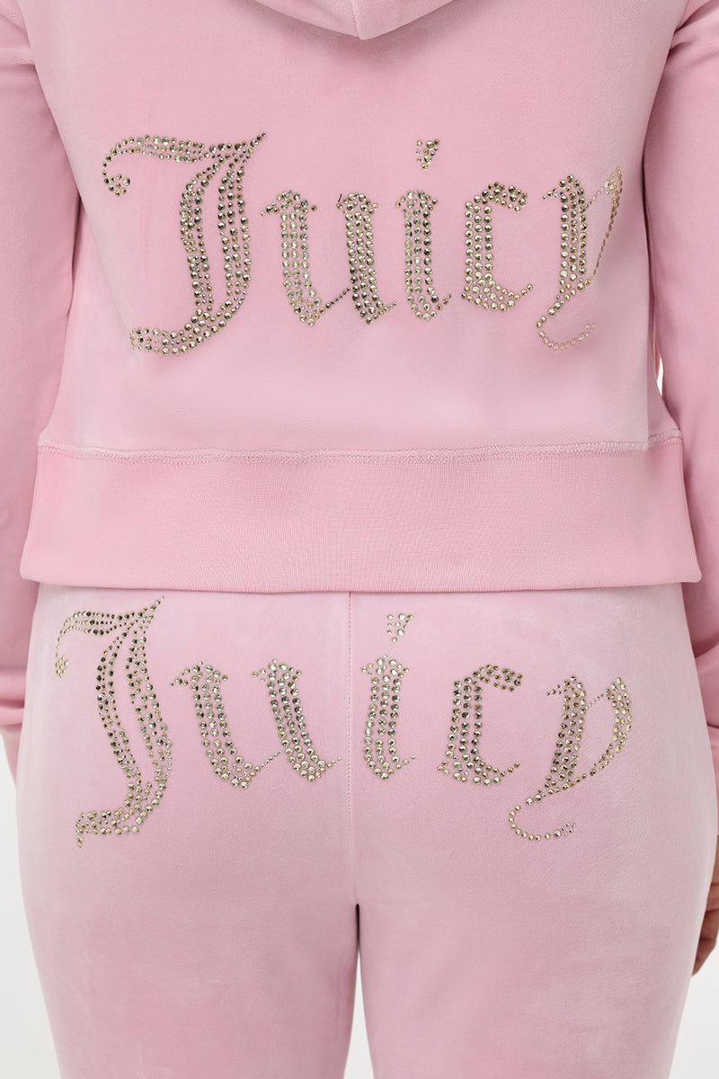 OG Big Bling Velour Hoodie - Juicy Couture