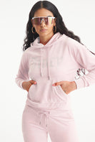 Oversized Big Bling Velour Hoodie - Juicy Couture