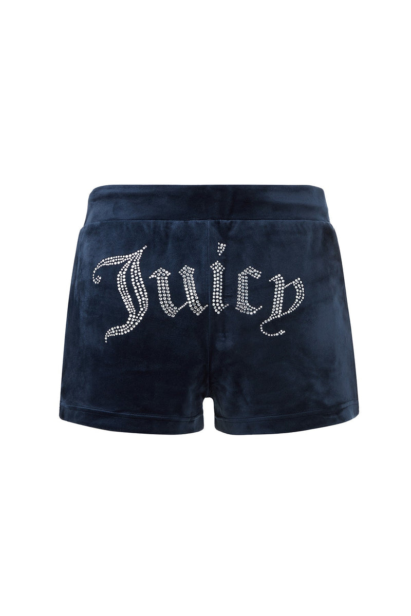 Big Bling Velour Track Shorts