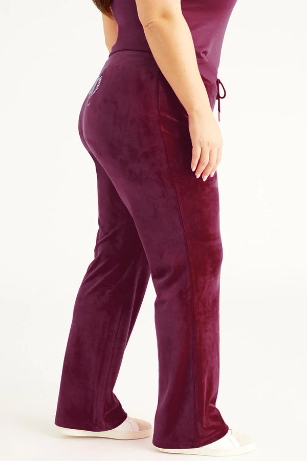 Plus-Size OG Big Bling Velour Track Pants - Juicy Couture