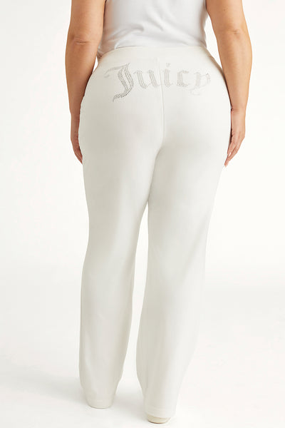 Plus-Size OG Big Bling Velour Track Pants - Juicy Couture